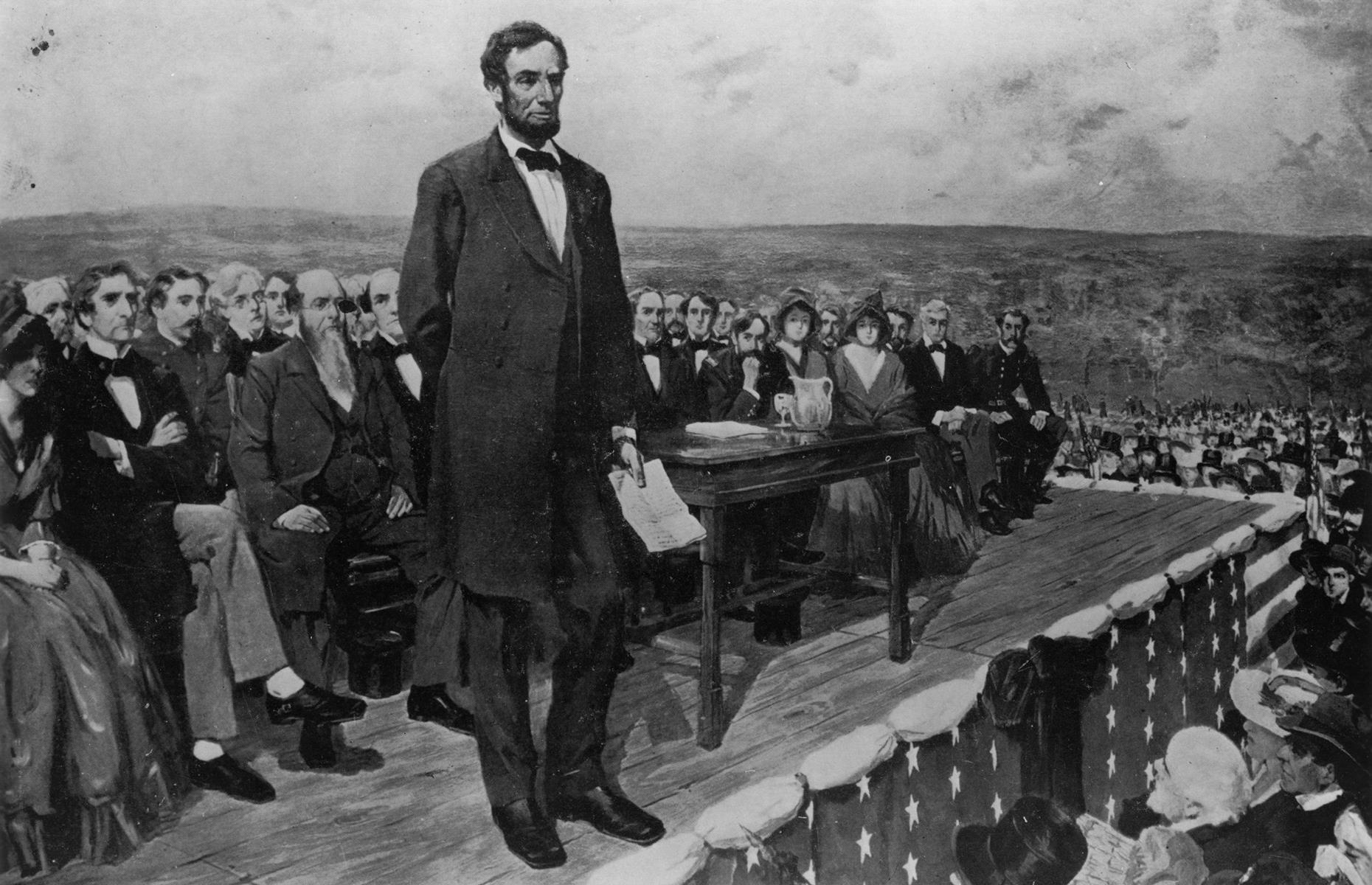 Abraham Lincoln wrote the Gettysburg Address on the back of an envelope